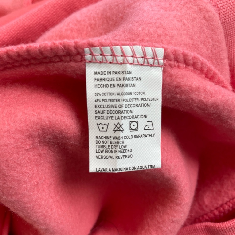 New PACIFIC & Co Adult Size Large Pullover Long Sleeve Sweatshirt Hoodie Pink - Picture 6 of 7